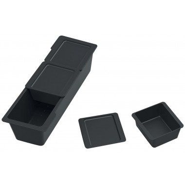 SCHOCK funkčná plastová miska, set 7 kusov, 131 x 437 x 115 mm, čierna, 629728 - 1