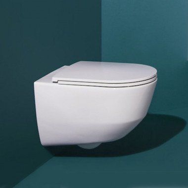 LAUFEN Pro Rimless Pack závesné WC s hlbokým splachovaním, 360 x 530 mm, biela + WC sedátko Softclose, H8669570000001 - 1