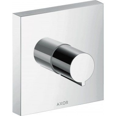 AXOR ShowerSolutions uzatvárací ventil 120/120 s podomietkovou inštaláciou, hranatá verzia, chróm, 10972000 - 1