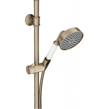AXOR Montreux sprchová súprava, ručná sprcha priemer 106 mm 1jet, 90 cm sprchová tyč a sprchová hadica 160 cm, kartáčovaný nikel